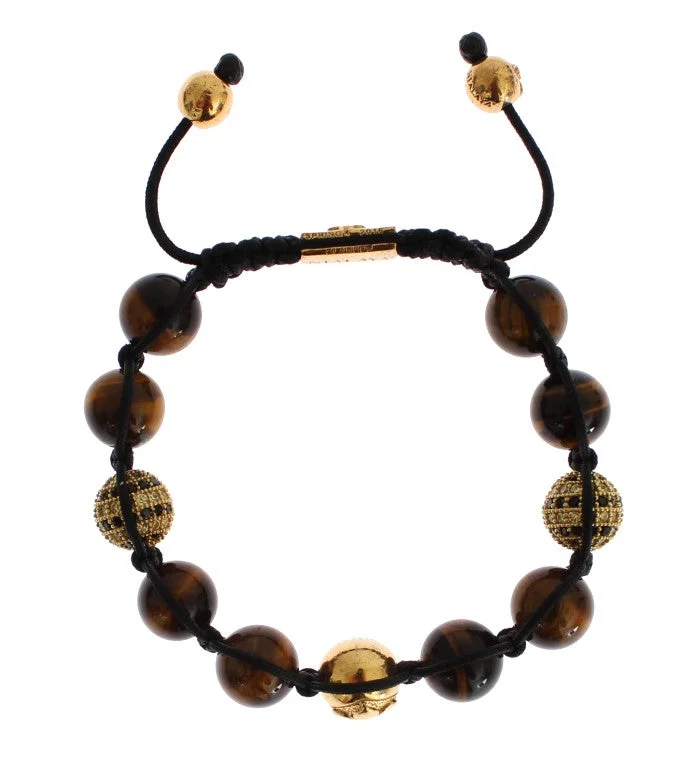 Nialaya Chic multi CZ & Tigers Eye Women's Bracelet