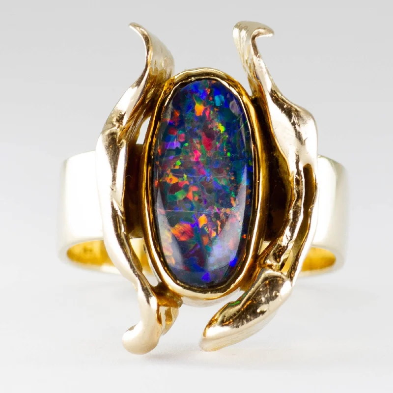 'Cavelti' Opal Triplet Ring | SZ 6.5