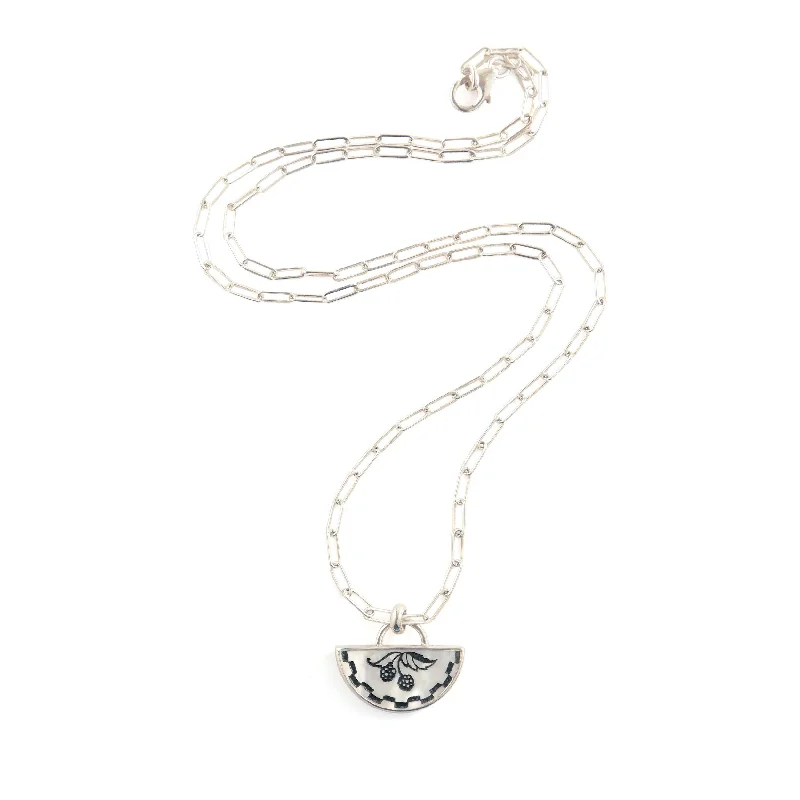 trendy choker necklaces for women -AMICI . Half Moon Pendant