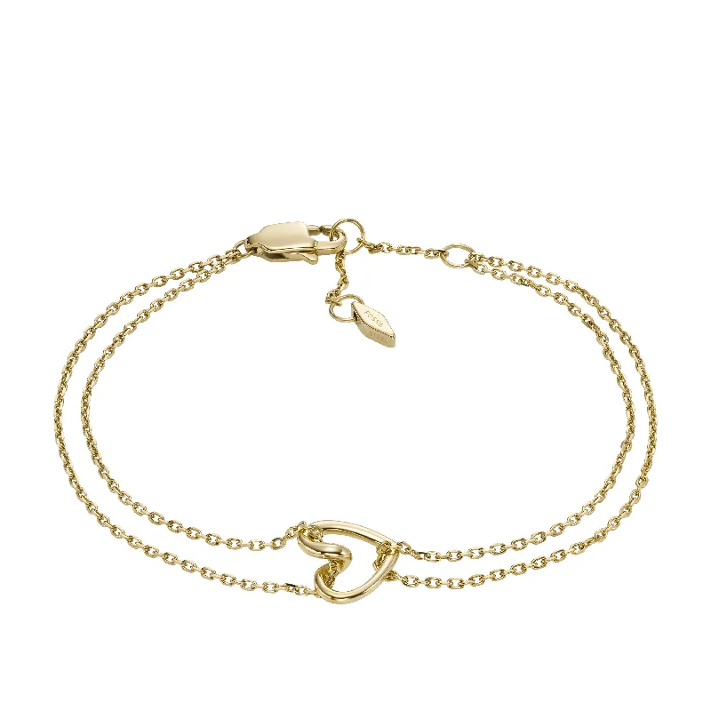 Fossil Women's Gold-Tone Stainless Steel Chain Bracelet