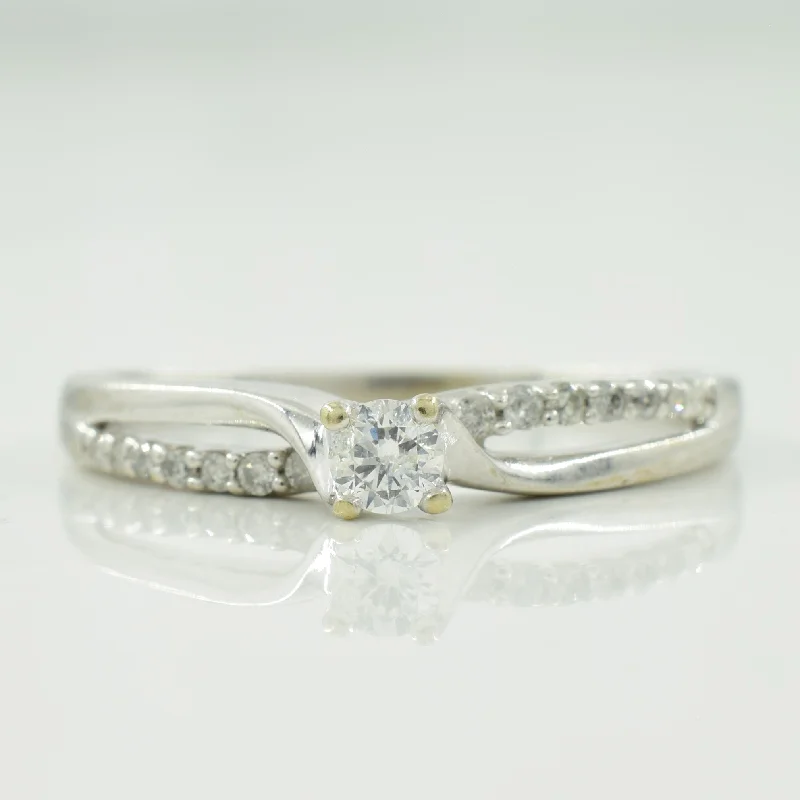 Bypass Diamond Ring | 0.18ctw | SZ 7.75 |