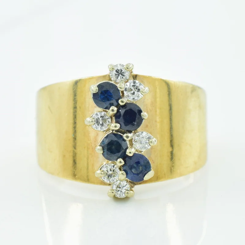 Sapphire & Diamond Ring | 0.40ctw, 0.09ctw | SZ 6.5 |