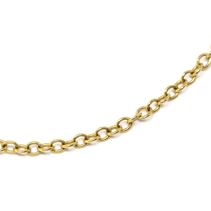 silver chain necklaces for women -Gold 10kt Chain Necklace