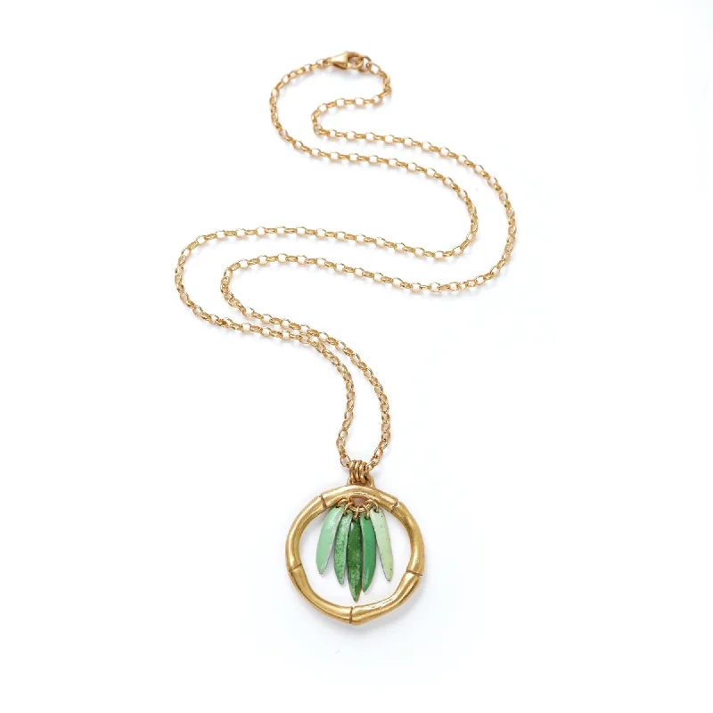 classic diamond necklaces for women -BAMBOO BETTY . necklace