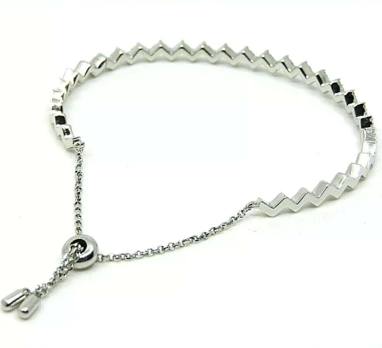 Diamond Z-shaped Bracelet