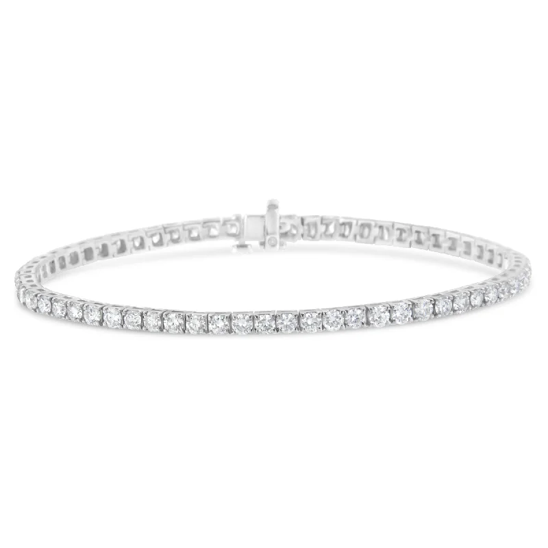 IGI Certified Diamond 14K White Gold Classic 7” Tennis Bracelet