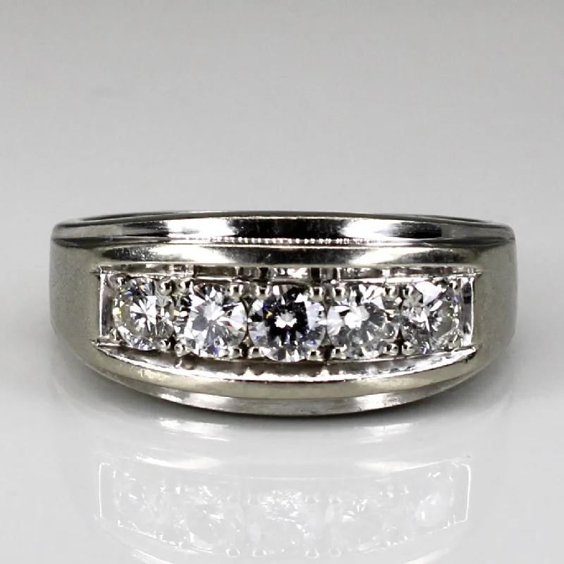 Five Stone Diamond Band | 1.00ctw | SZ 11 |