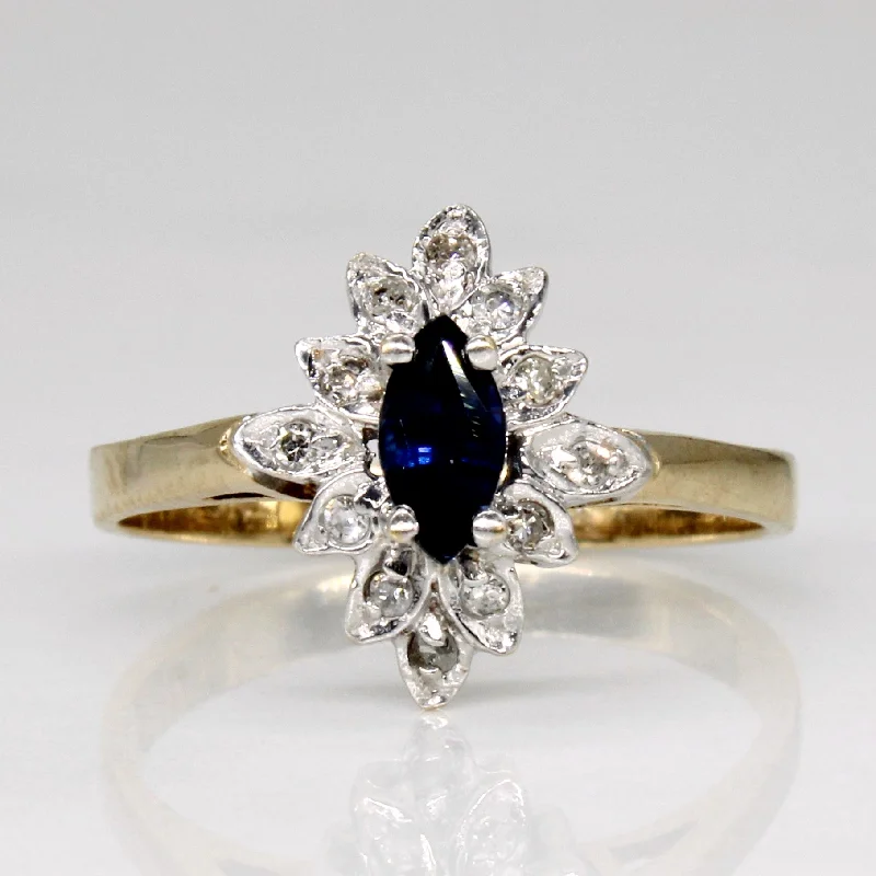 Sapphire & Diamond Ring | 0.25ct, 0.06ctw | SZ 5.5 |