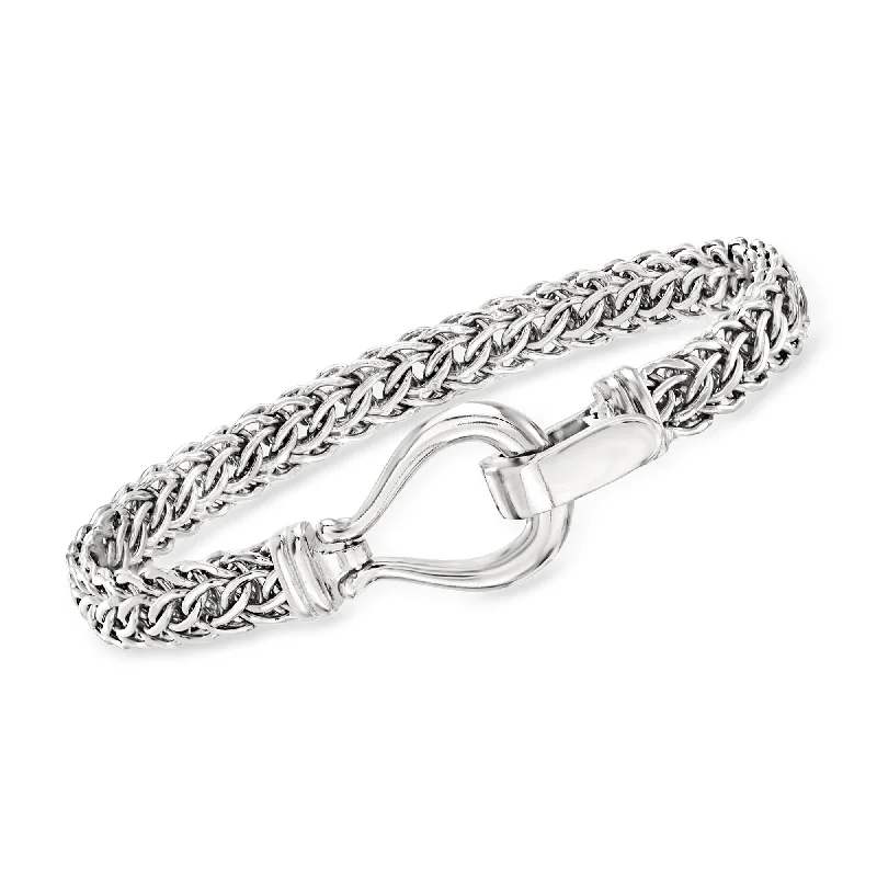 Ross-Simons Sterling Silver Cestina-Link Bracelet