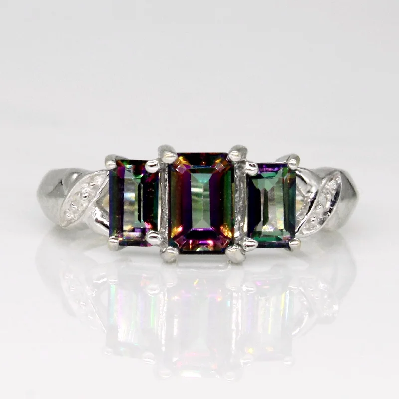 Mystic Topaz & Diamond Cocktail Ring | 1.40ctw, 0.01ctw | SZ 5.75 |