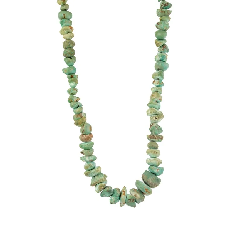 stacked necklaces for women -Nugget Turquoise Collar Necklace