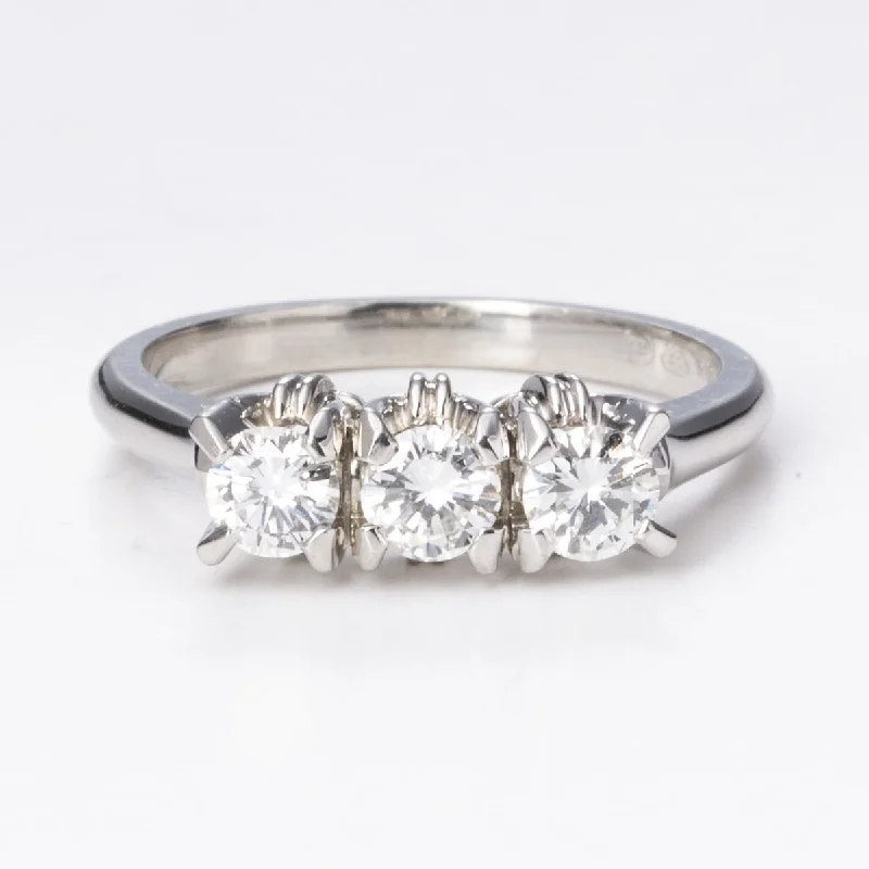 18k White Gold Diamond Ring | 0.64ctw | Sz 6