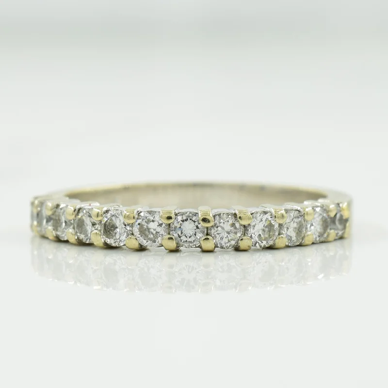 Semi Eternity Diamond Ring | 0.48ctw | SZ 6.25 |