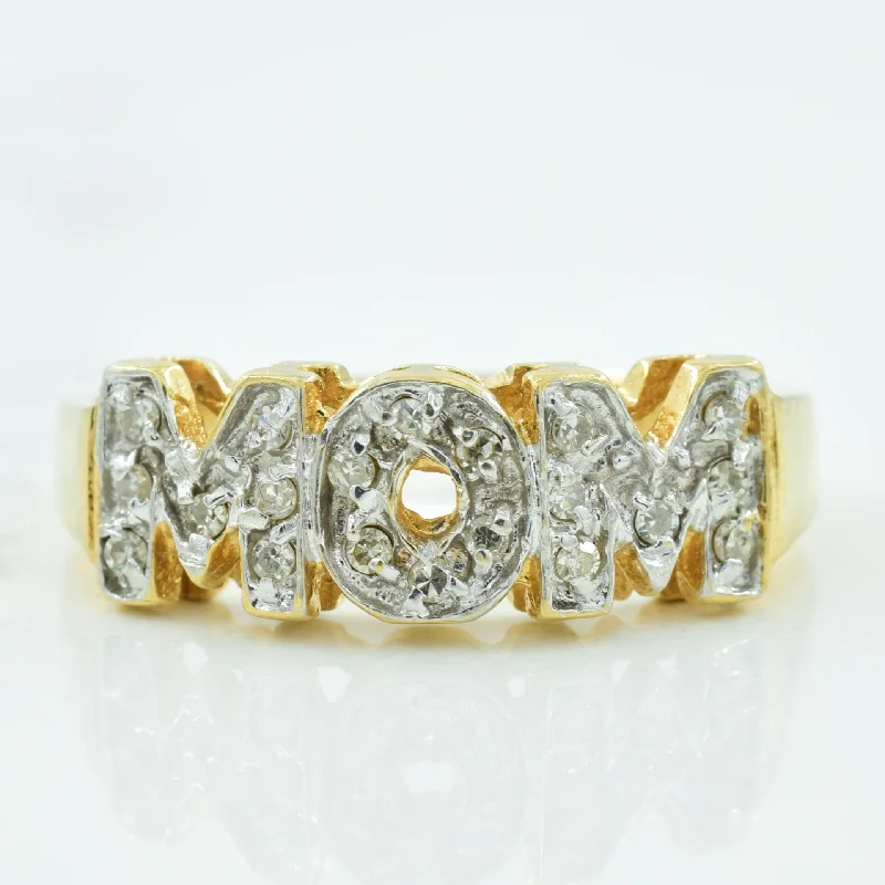 Diamond 'Mom' Ring | 0.04ctw | SZ 5.75 |