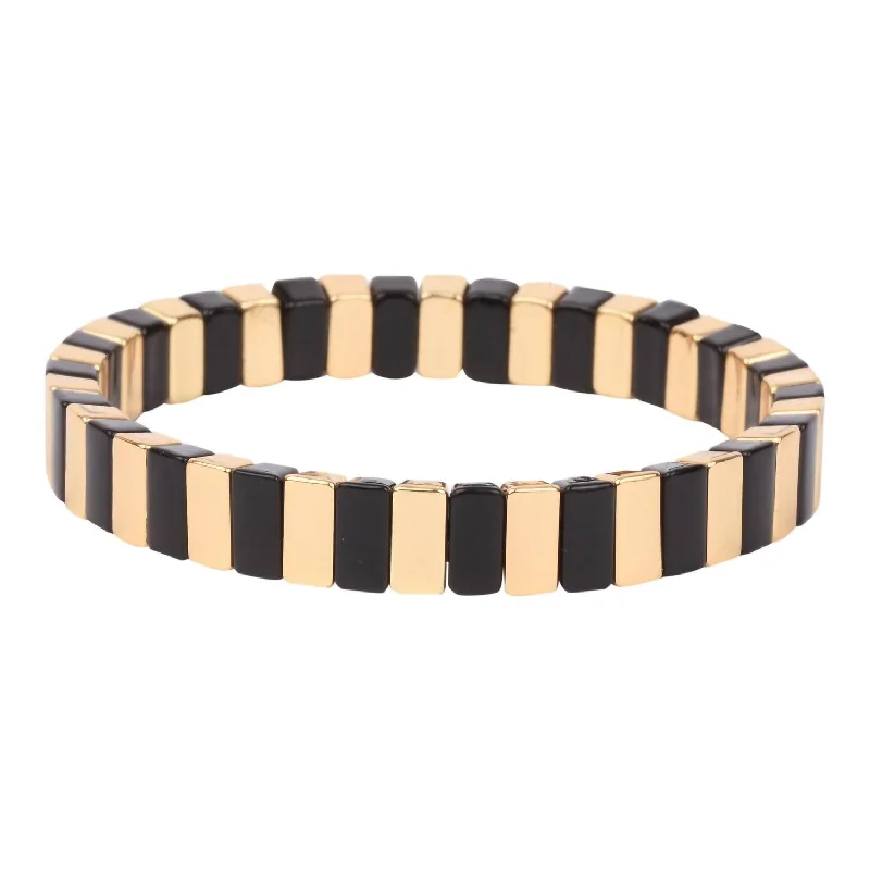 Women's She's All That Metallic Bracelet In Gold And Black