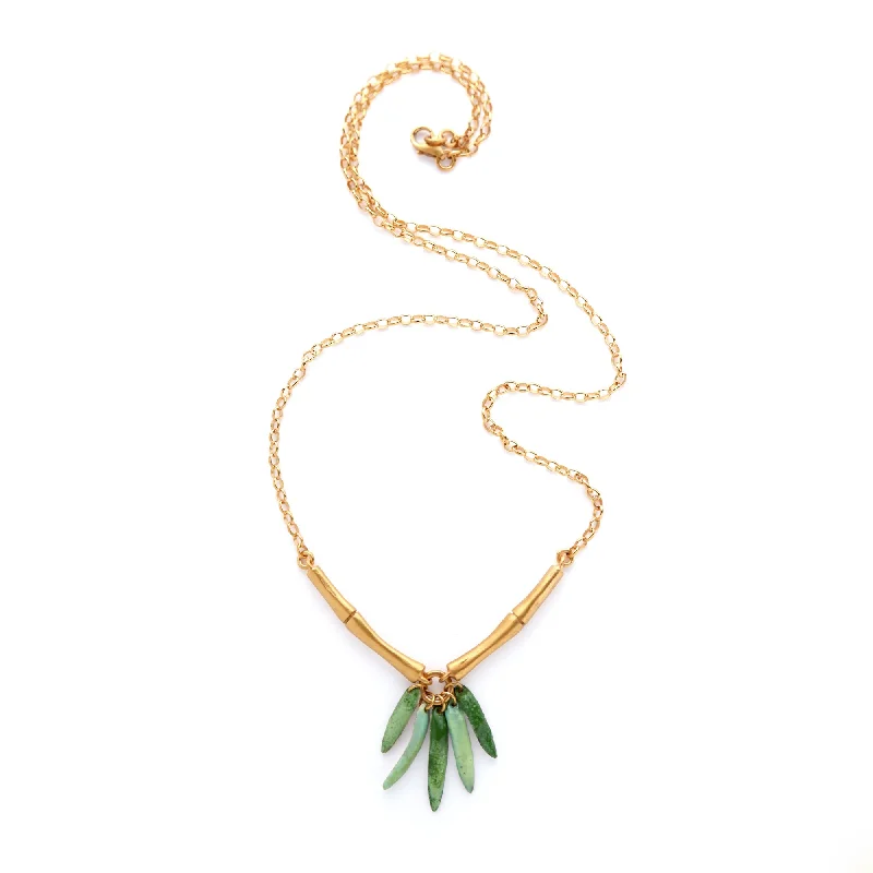 stylish modern necklaces for women -BAMBOO SHOOT . necklace