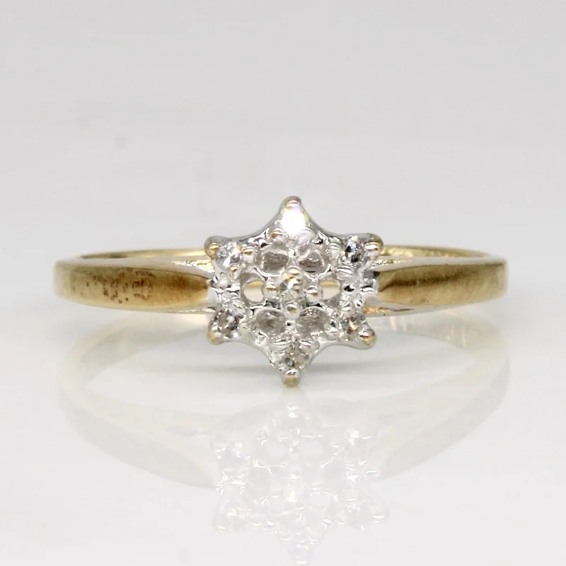 Cluster Set Diamond Ring | 0.04ctw | SZ 4.5 |