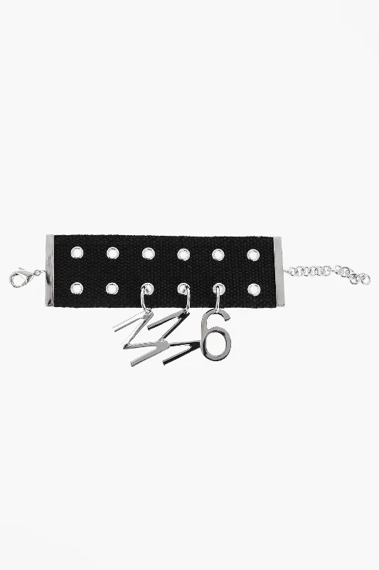 Maison Margiela Mm6 Fabric Charm With Logo Charm