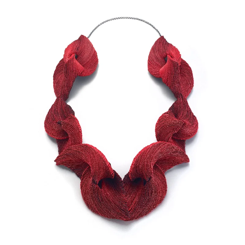 unique necklaces for women -Crossing The Chasm Series - Red Necklace 2