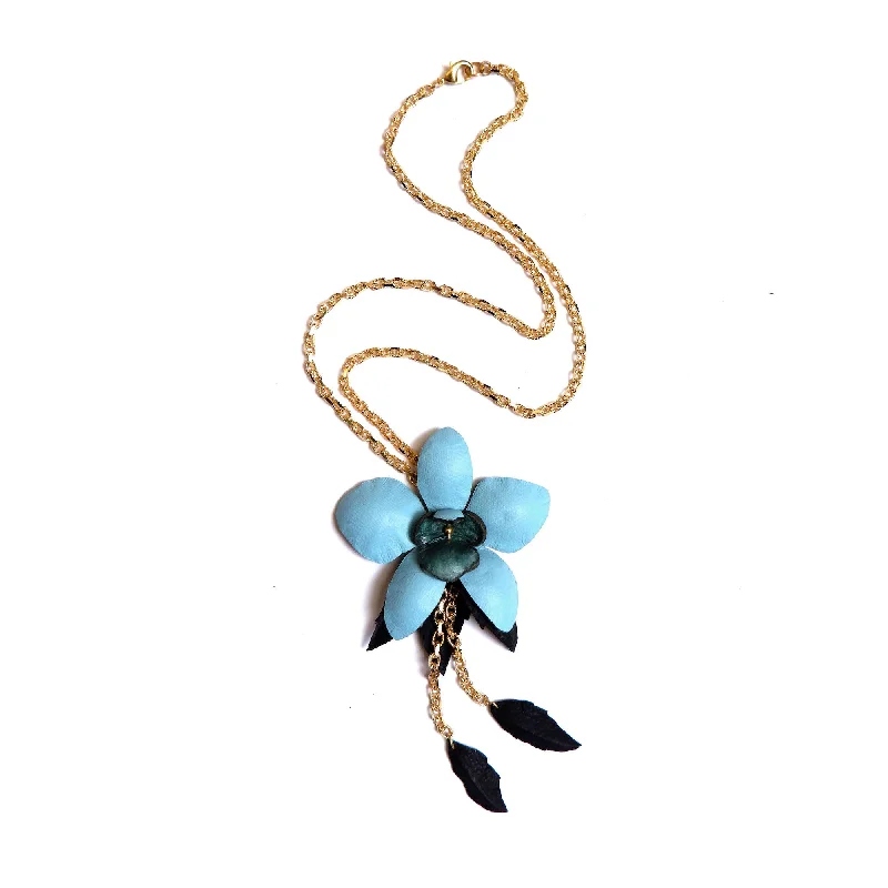 unique necklaces for women -ORCHID LARIAT . necklace