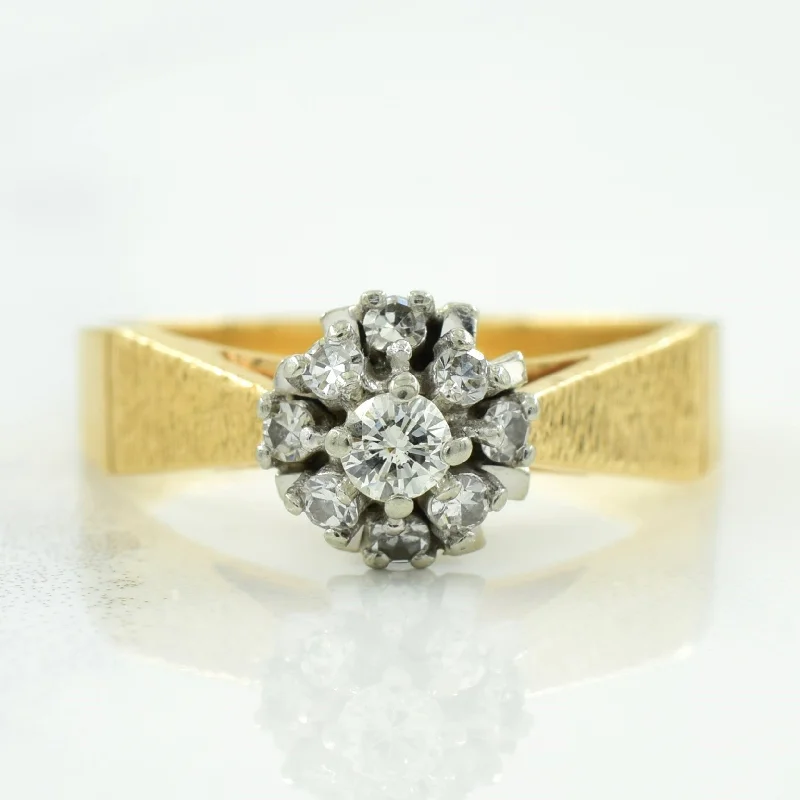 Cluster Diamond Ring | 0.23ctw | SZ 6.5 |