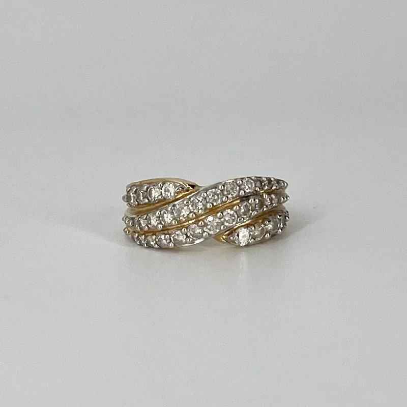 Diamond Bypass Ring | 1.12 ctw | SZ 7.75