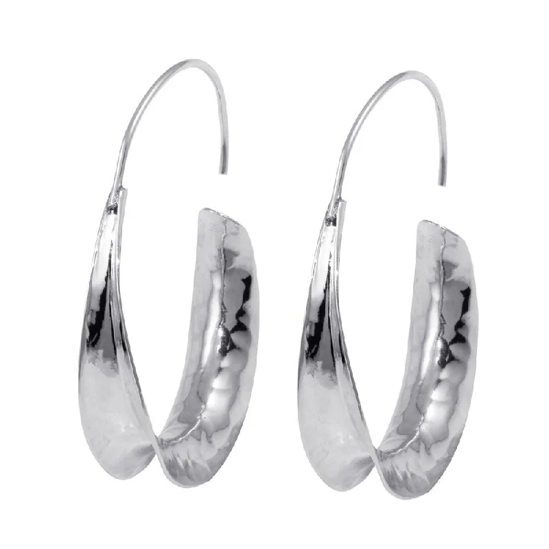 trendy gold earrings for women -925 Sterling Silver Dangling Hook Earrings - TRE00012