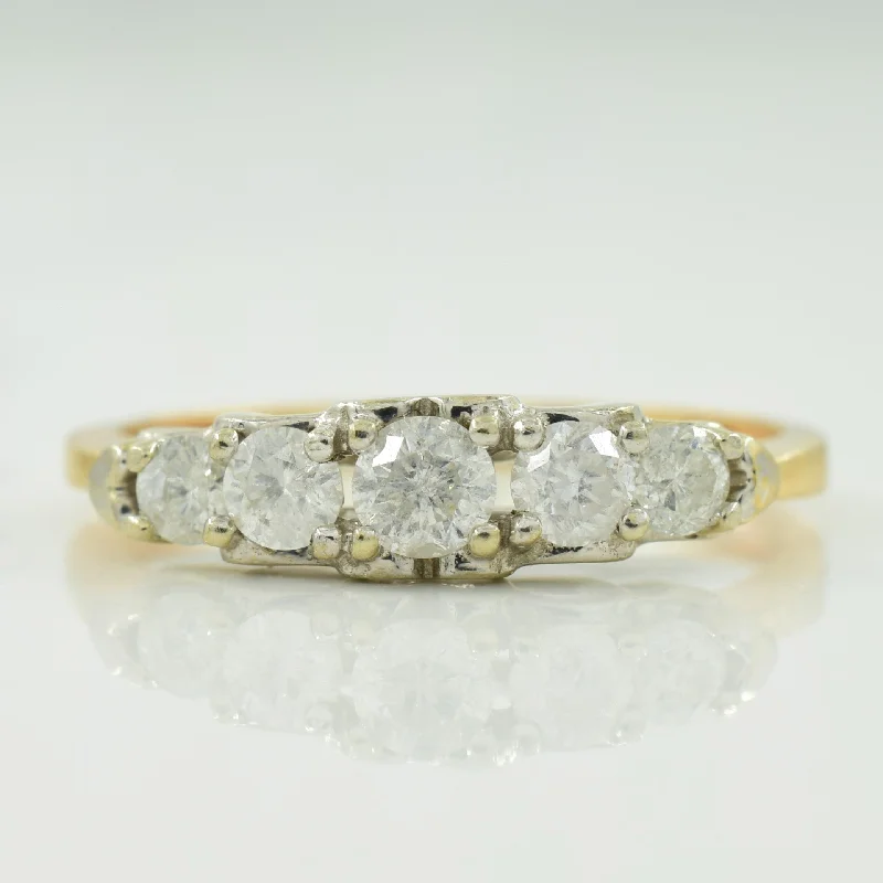 Five Stone Diamond Ring | 0.32ctw | SZ 5.25 |