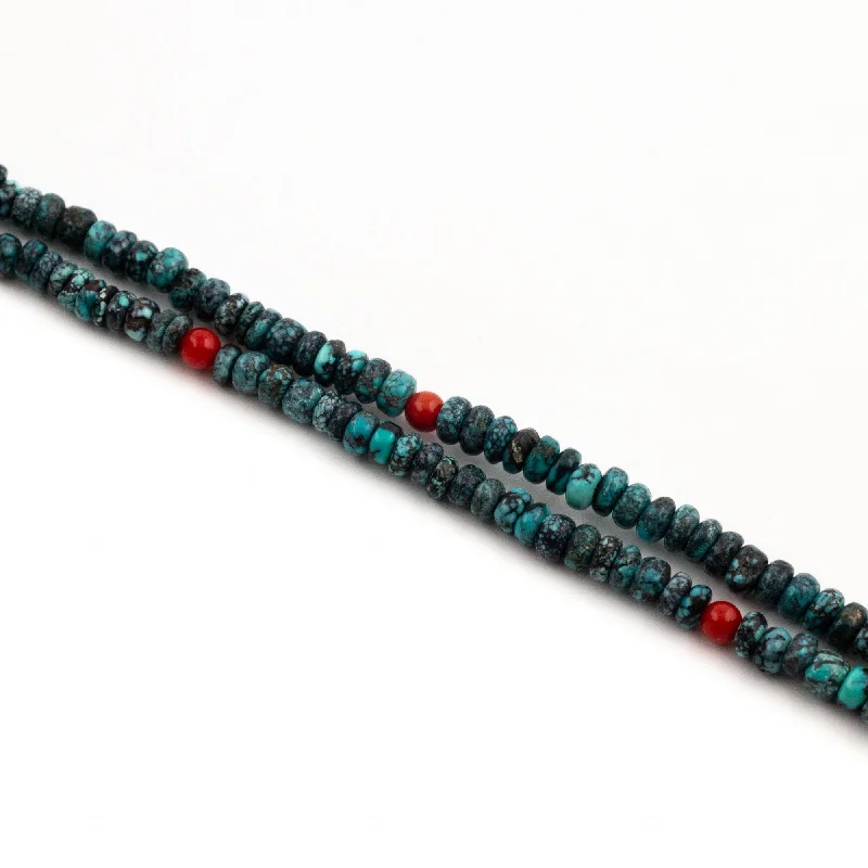 minimalist gold necklaces for women -Turquoise Coral Choker Necklace