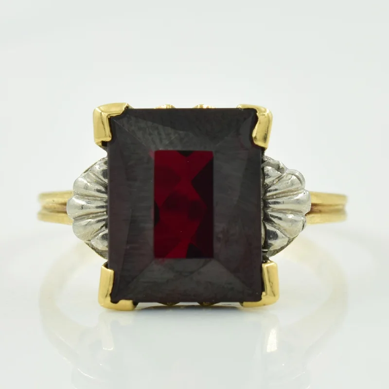 Synthetic Ruby Ring | 3.86ct | SZ 5.25 |