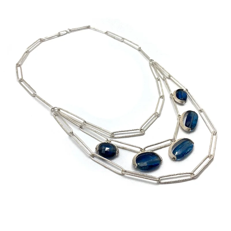 vintage necklaces for women -Kyanite Statement Necklace